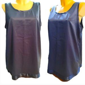 Silky Blue Short Nightgown